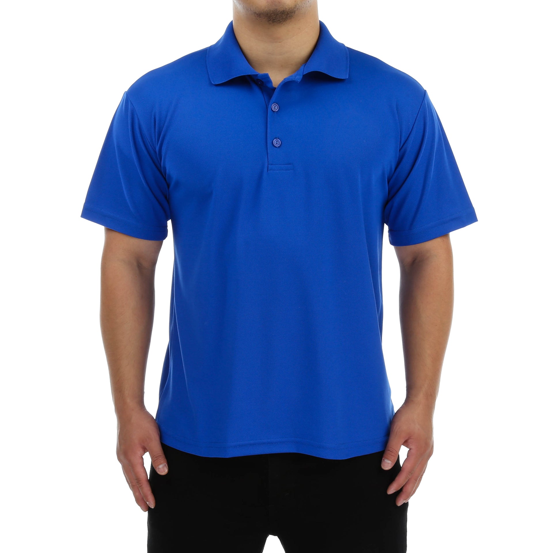 Royal blue collared shirt polo Clearance