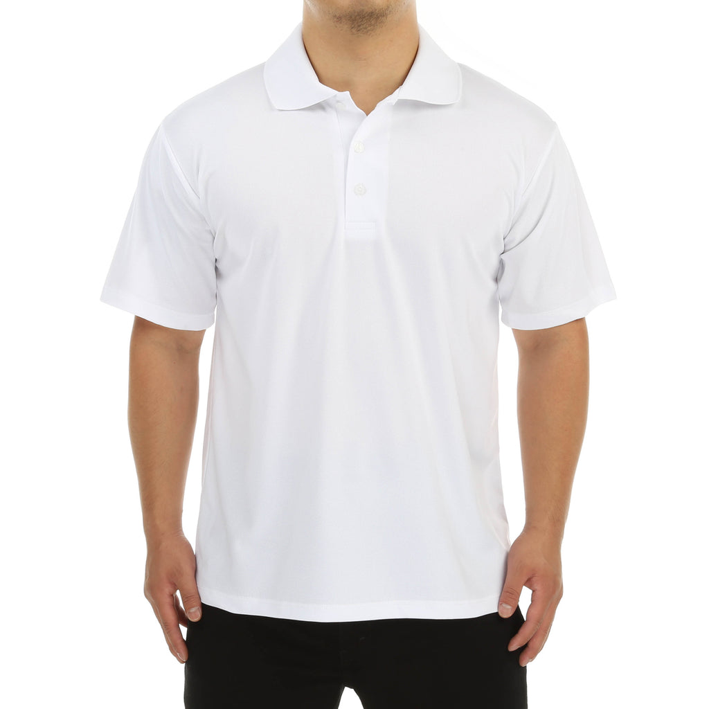 LA Speedy Dri+ Polo Shirt - White
