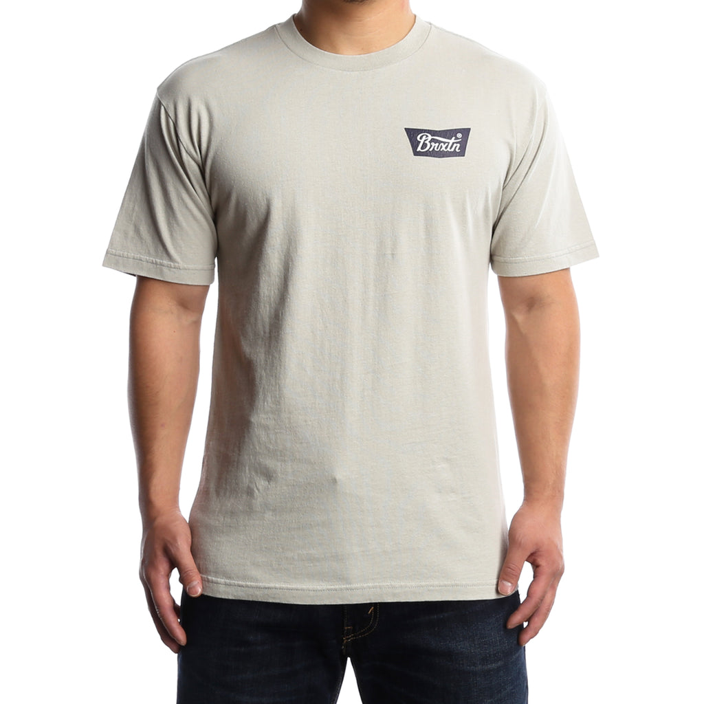 Brixton Stith S/S Tee - Grey/Navy