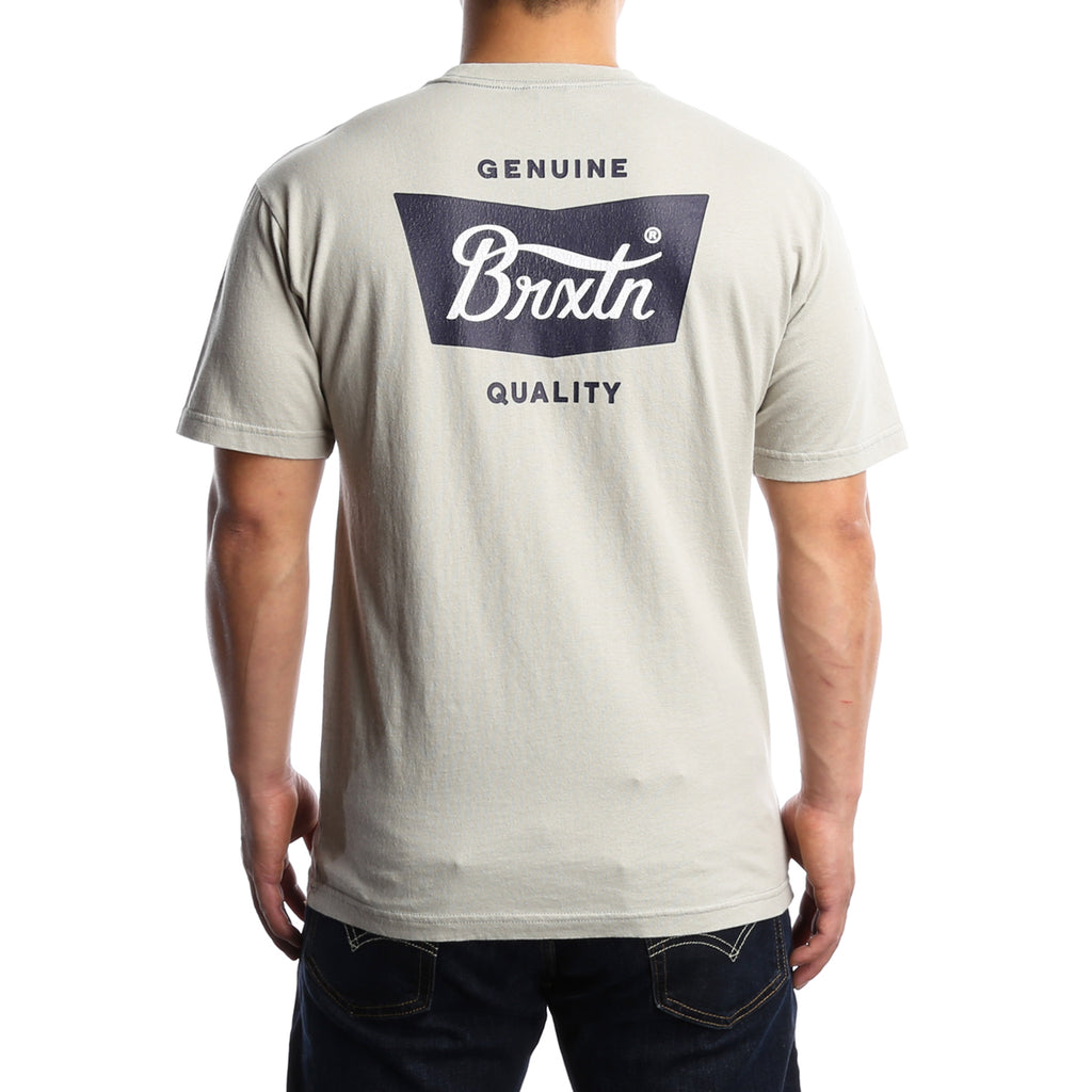 Brixton Stith S/S Tee - Grey/Navy