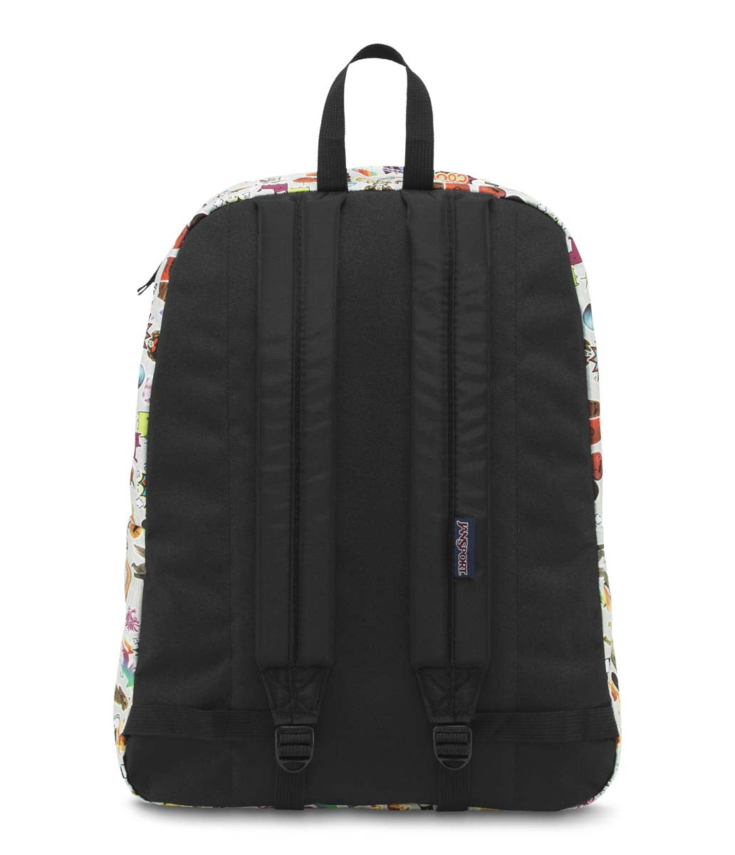 black floral jansport backpack JANSPORT Superbreak Backpack - Multi Stickers