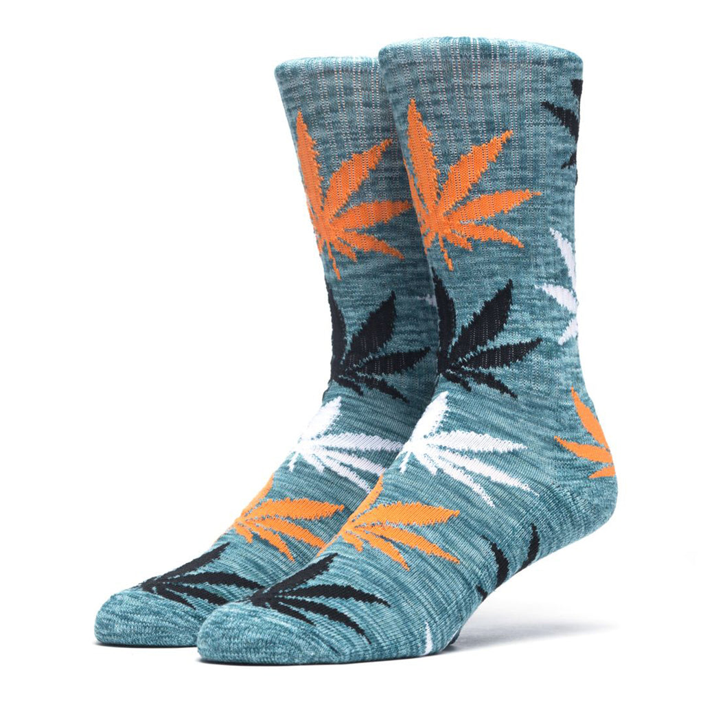 Huf Streaky Plantlife Crew Sock - Teal