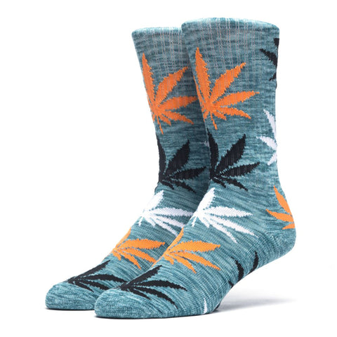 Huf Streaky Plantlife Crew Sock - Teal
