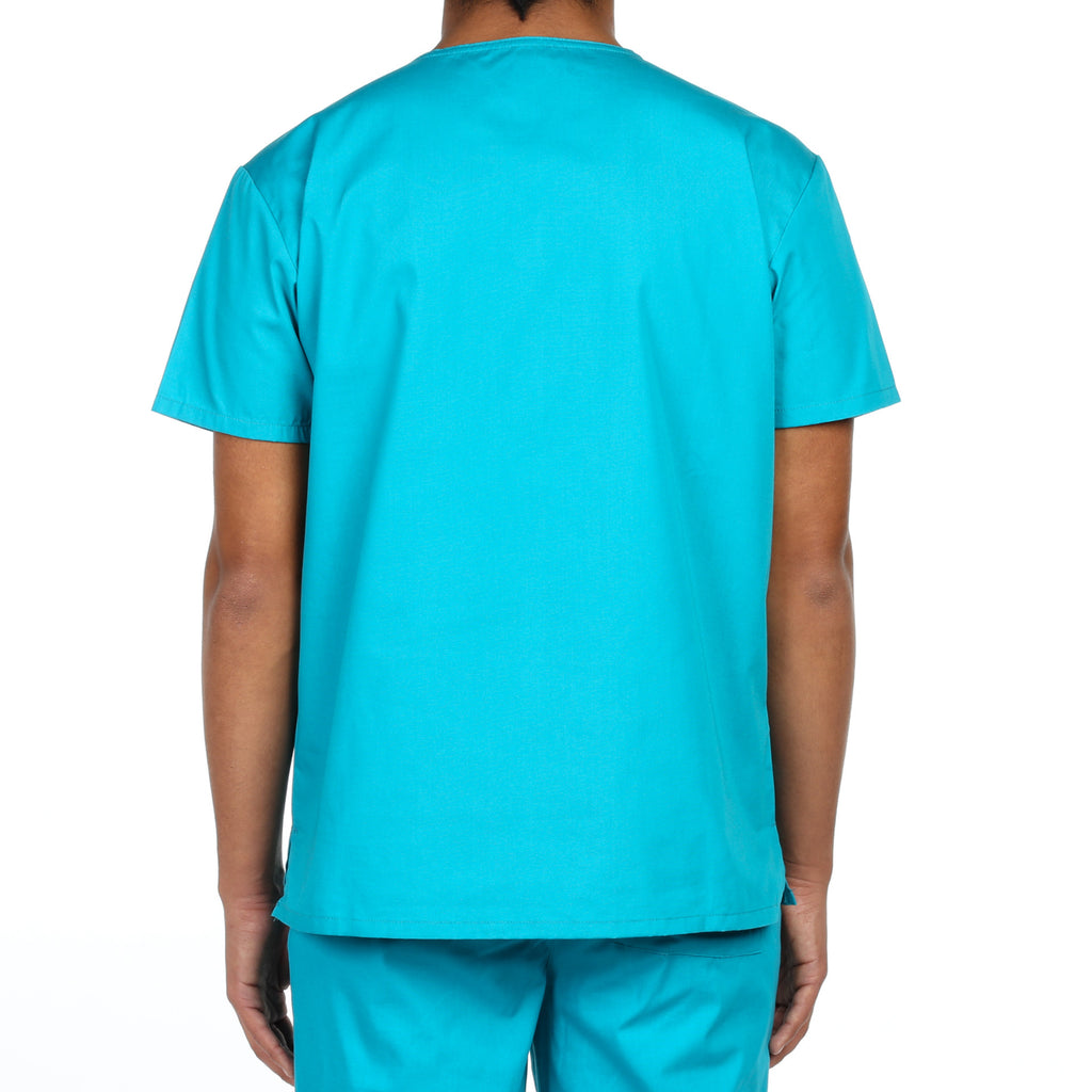 Dickies Unisex V-Neck One Pocket Scrub Top - Teal