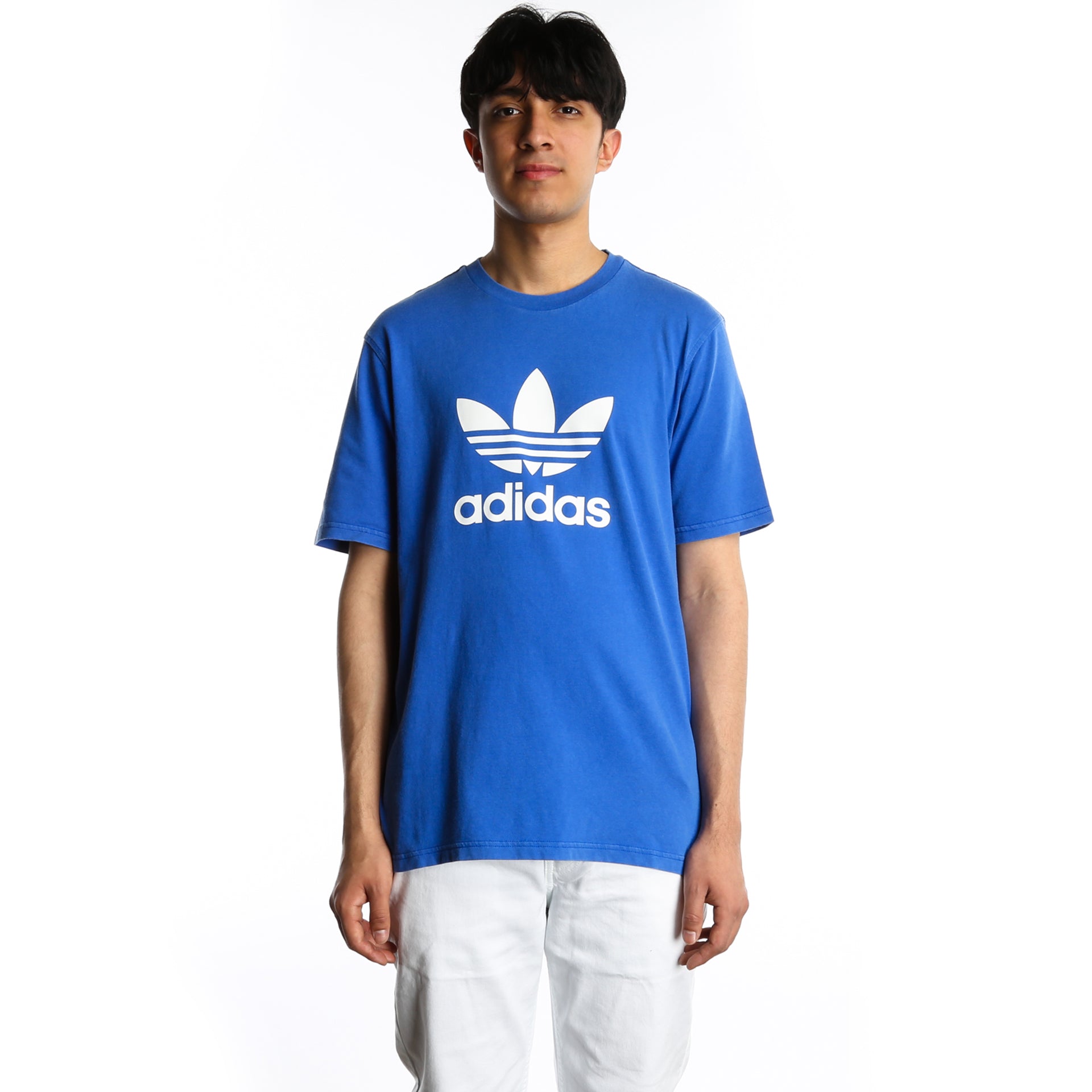 Kom op en kop omhyggeligt Adidas Mens Trefoil T-Shirt - Blue - New Star