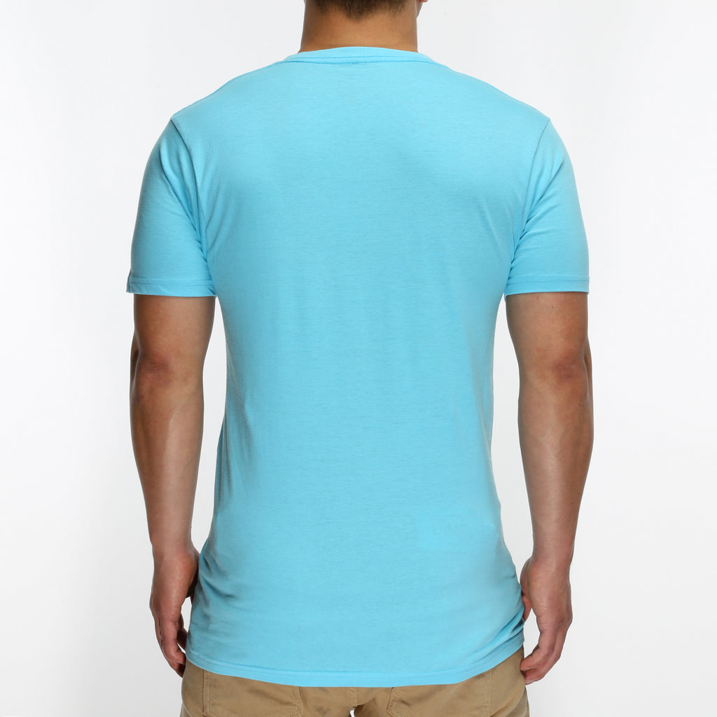 New Star Ultra Soft S/S V-Neck Tee - Pacific Blue