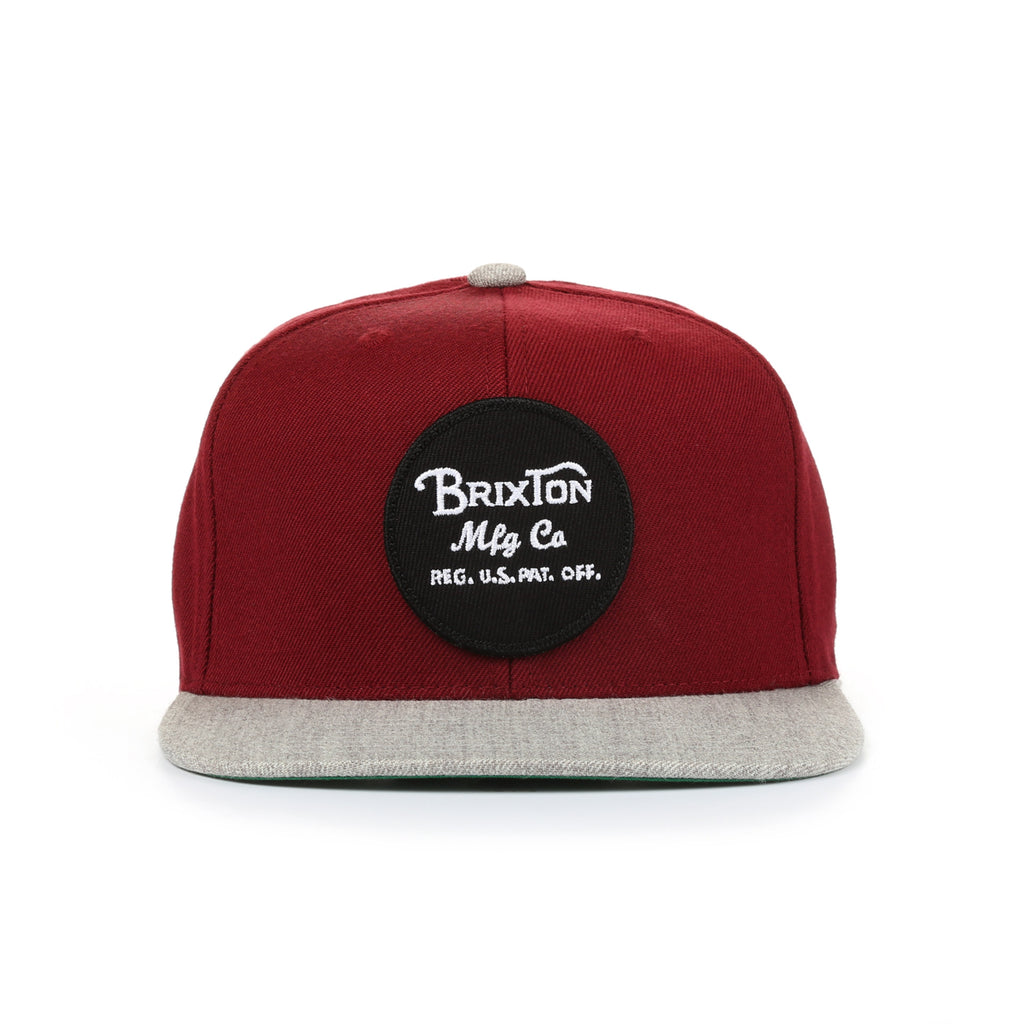 Brixton Wheeler Snapback - Burgundy
