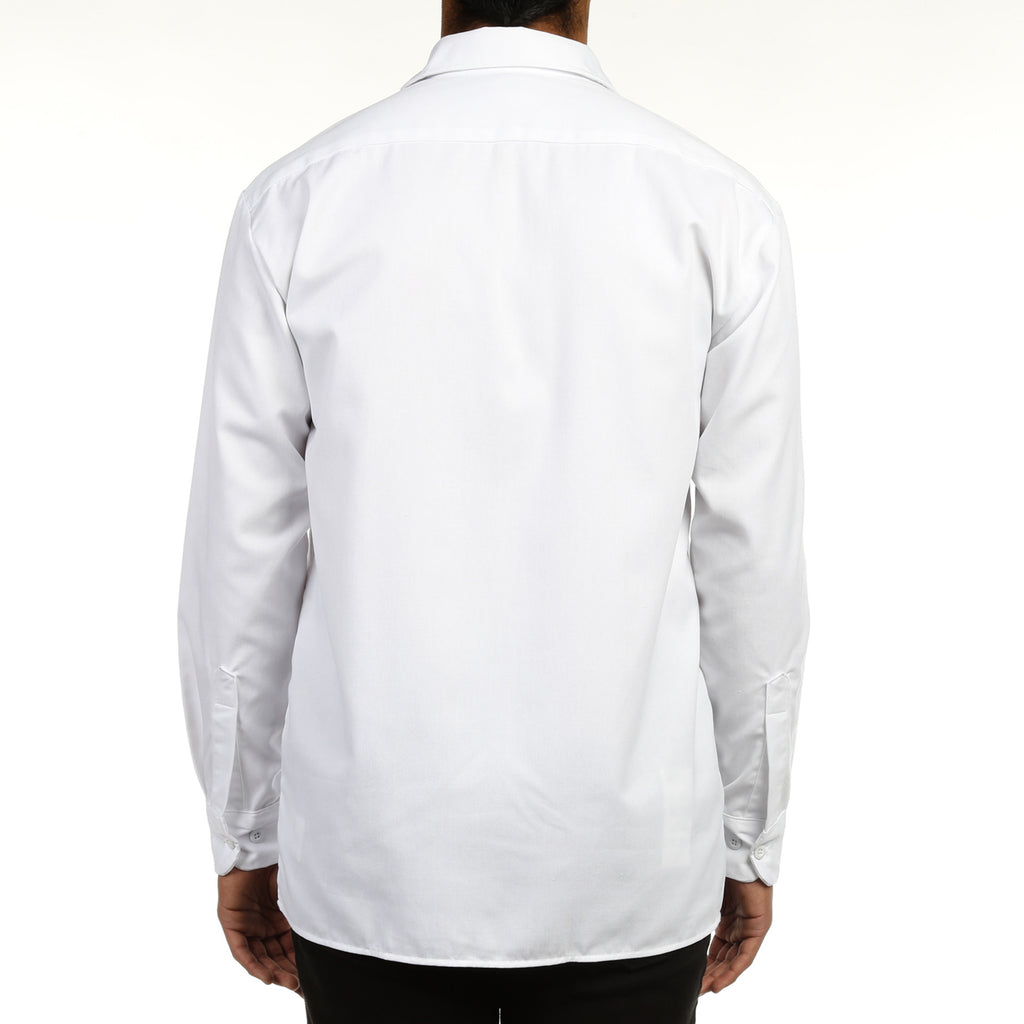 Dickies Mens L/S Work Shirt - White