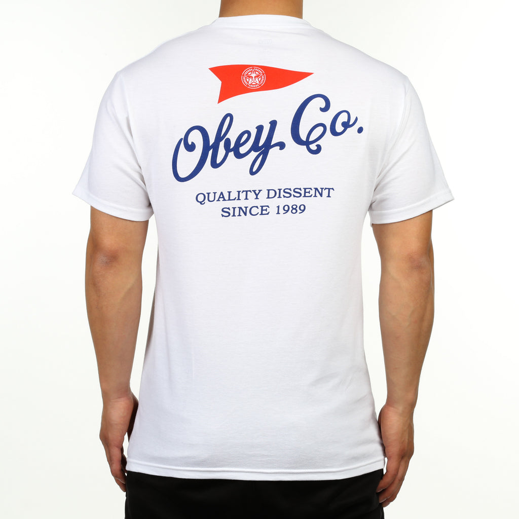 Obey Nautical Flag Tee - White