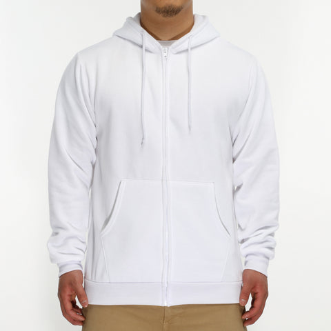 LA Speedy Zip-Up Hoodie - White