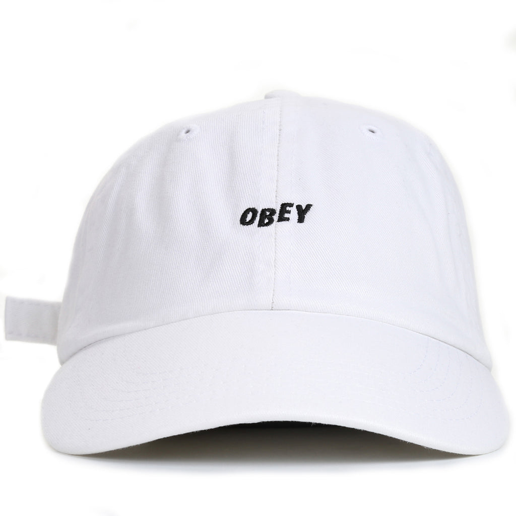 Obey Jumble Bar II 6 Panel Hat - White