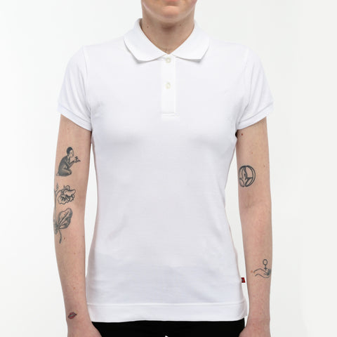 Dickies Womens Short Sleeve Polo - White