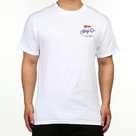 Obey Nautical Flag Tee - White
