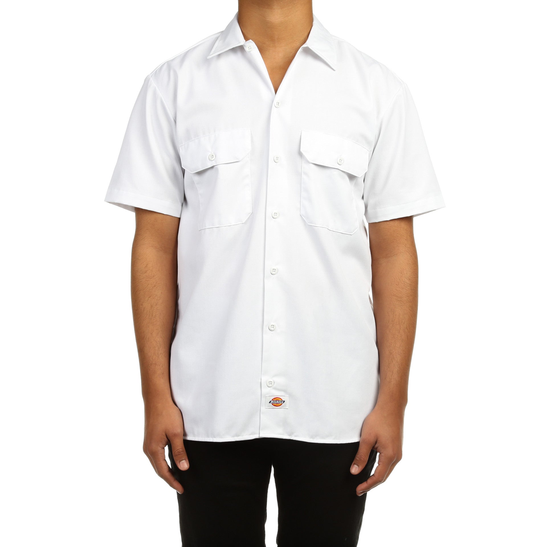 Dickies Mens S/S Work Shirt - White - New Star