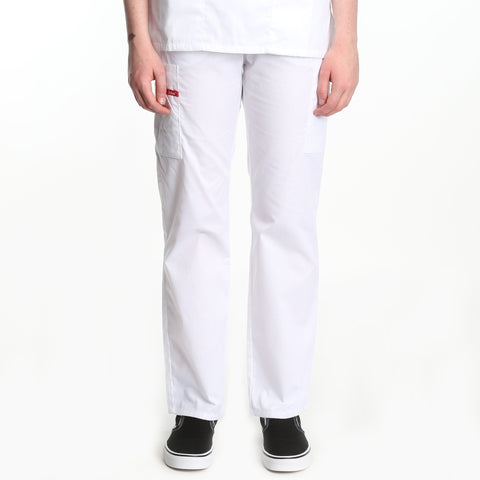 Dickies Natural Rise Elastic Scrub Pant - White