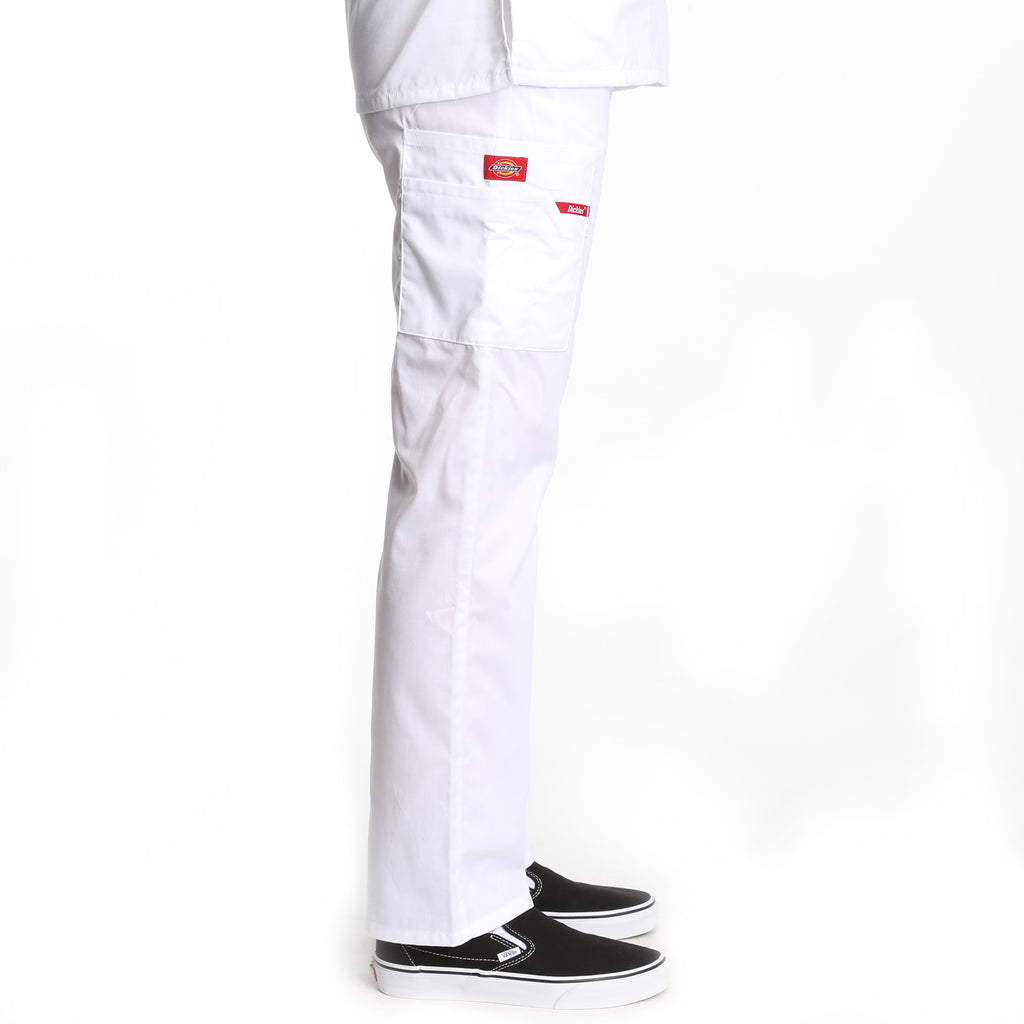 Dickies Natural Rise Elastic Scrub Pant - White