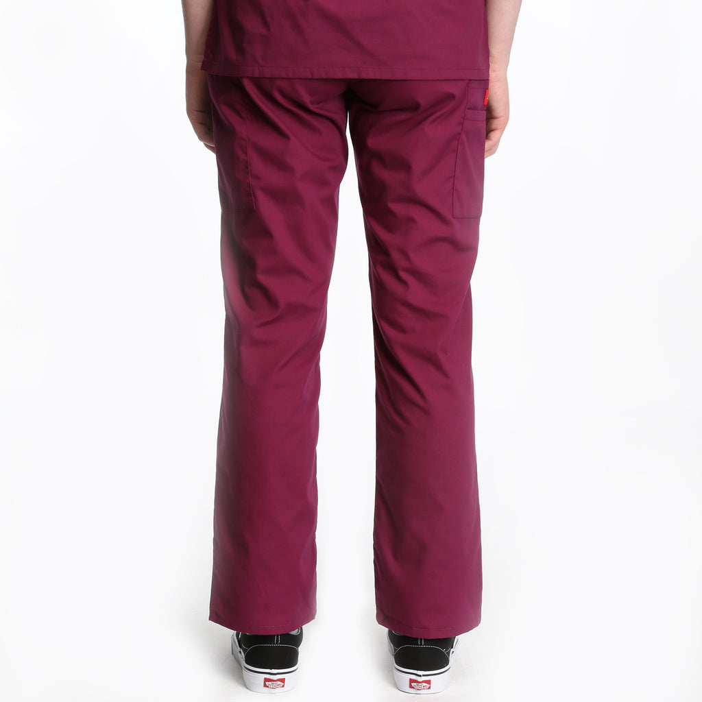 Dickies Natural Rise Elastic Scrub Pant - Wine