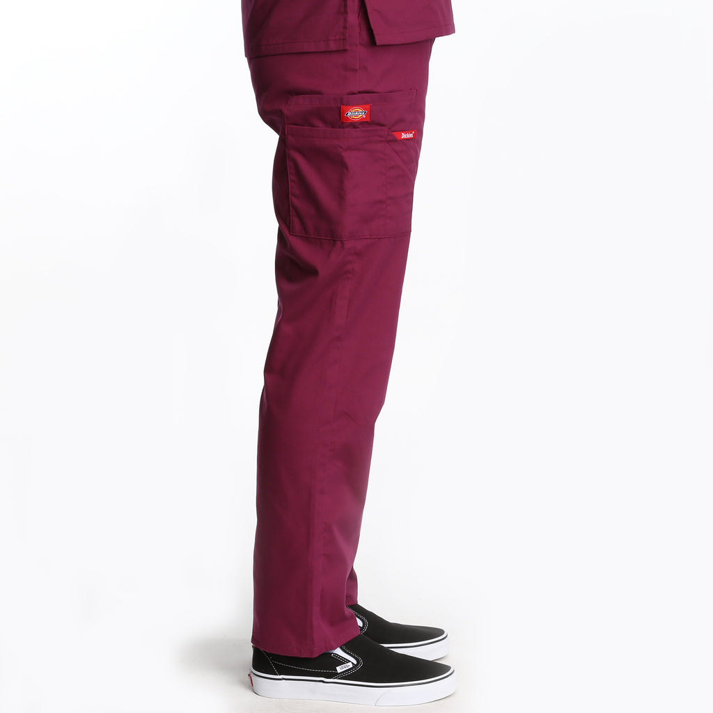 Dickies Natural Rise Elastic Scrub Pant - Wine